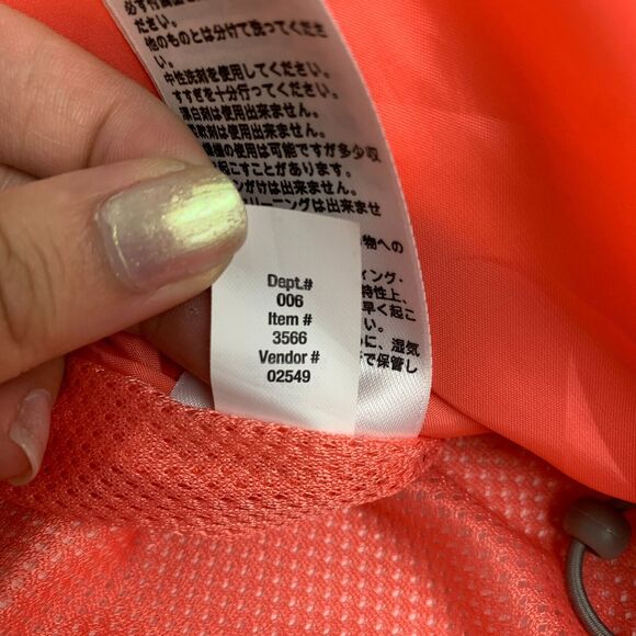 Eddie Bauer Windbreaker Jacket Womens L Large Mesh Lined Zip Up Hidden Hoodie - Picture 14 of 16